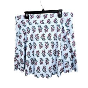 J.Crew Scalloped Light Blue Floral Active Skort. Size XXL